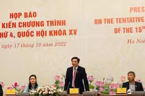 Tổng Thư ký, Chủ nhiệm Văn phòng Quốc hội Bùi Văn Cường chủ trì buổi họp báo