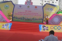 Ông Lê Xuân Rao - Chủ tịch Liên hiệp các hội khoa học và kỹ thuật Hà Nội phát biểu khai mạc