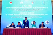 Lễ Phát động Giải báo chí toàn quốc về phòng chống thiên tai lần thứ nhất năm 2019. 