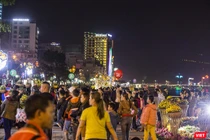 Một góc tuyến đường Bạch Đằng (Đà Nẵng) về đêm