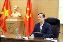 Thứ trưởng Bộ TT&TT Phạm Đức Long phát biểu tại Hội thảo. Ảnh Mic