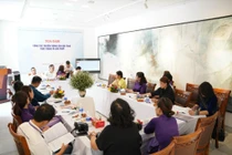 Tọa đàm được tổ chức tại Bảo tàng Mỹ thuật Huế, với sự tham dự của 4 Bảo tàng chuyên ngành Mỹ thuật từ ba miền Bắc - Trung - Nam. Ảnh: MT 