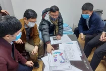 Chuẩn bị cho xây dựng bệnh viện dã chiến số 3 ở Hải Dương (ảnh: BYT) 