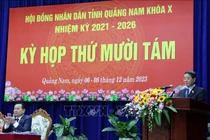 Phó Chủ tịch Quốc hội Nguyễn Đức Hải phát biểu tại Kỳ họp (Ảnh TTXVN)