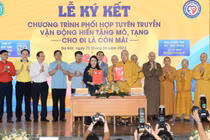 365 phật tử đăng ký hiến mô, tạng sau ít phút kêu gọi