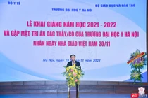 Chủ tịch Quốc hội Vương Đình Huệ phát biểu