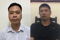 Bị can Võ Việt Hùng (trái) và bị can Bùi Quốc Việt (phải). Ảnh: Bộ Công an