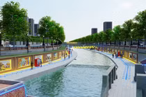 Cảnh quan hai bên bờ sông Tô Lịch tương lai (Nguồn: JVE)