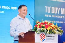 Ông Nguyễn Văn Đạt - Chủ tịch PDR tại đại hội đồng cổ đông sáng nay