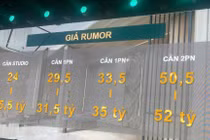 Hình ảnh về giá "rumor" tại một dự án ở TP.HCM gây xôn xao.