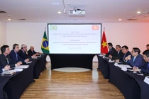 Toàn cảnh cuộc tọa đàm giữa Thủ tướng Phạm Minh Chính với doanh nghiệp Brazil (Ảnh: VGP)