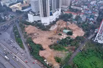 Dự án Constrexim Complex tái khởi động từ đầu năm nay. Ảnh: Hải Thu 