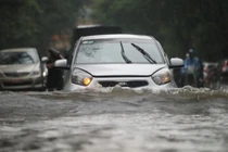 Đô thị trung tâm Đà Nẵng ngập sâu trong nước sau trận mưa xảy ra vào tháng 10/2022