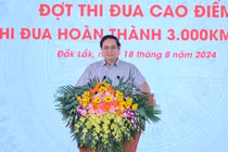 Thủ tướng Chính phủ Phạm Minh Chính tại lễ phát động. Ảnh: Báo Giao thông