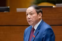 Bộ trưởng Văn hóa, Thể thao và Du lịch Nguyễn Văn Hùng trả lời chất vấn. Ảnh: Quochoi.vn.