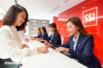 Chứng khoán SSI đã thông qua phương án phát hành 453,3 triệu cổ phiếu để tăng vốn điều lệ từ mức 15.111 tỷ đồng lên gần 19.645 tỷ đồng. Ảnh: Vietnamplus.