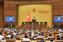 Quốc hội vừa thông qua Nghị quyết cho phép Đà Nẵng lập khu thương mại tự do. Ảnh Quốc hội.