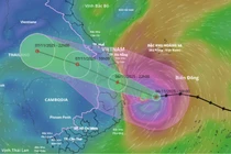 Bão Kalmaegi giật trên cấp 17, gây mưa lớn ở miền Trung và Tây Nguyên