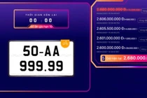 Biển số xe máy được trả giá hơn 2,6 tỷ đồng