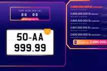 Biển số xe máy được trả giá hơn 2,6 tỷ đồng