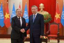 Tổng bí thư Tô Lâm tiếp Tổng Thư ký Liên Hợp Quốc António Guterres