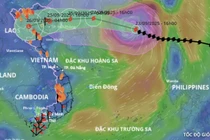 Siêu bão số 9 - Ragasa sáng 24/9 cách Quảng Ninh khoảng 650km, giật trên cấp 17