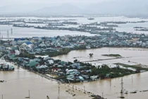 Các vùng phía Đông tỉnh Gia Lai cũng bị ngập lụt nặng. Ảnh: Vietnamnet.