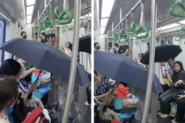 Khách đi tàu Cát Linh - Hà Đông phải che ô: Hà Nội Metro nói gì?