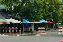 Một chốt kiểm soát dịch COVID-19 trên địa bàn TP Hội An (Quảng Nam)