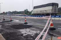 Hư hỏng nghiêm trọng tại dự án đường cao tốc Đà Nẵng – Quảng Ngãi.
