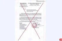 Văn bản giả mạo đang được cơ quan chức năng Đà Nẵng truy nguồn phát tán