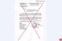 Văn bản giả mạo đang được cơ quan chức năng Đà Nẵng truy nguồn phát tán