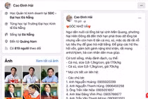 Nội dung kêu gọi cộng đồng chung tay hỗ trợ ngư dân của Chủ tịch phường Nại Hiên Đông