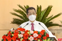 Ông Nguyễn Văn Quảng - Bí thư Thành ủy Đà Nẵng phát biểu chỉ đạo tại Kỳ họp thứ 2 HĐND TP Đà Nẵng Khóa X, nhiệm kỳ 2021-2026 diễn ra sáng ngày 12/8