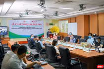 Quang cảnh lễ ký kết hợp tác đào tạo giữa ĐH Đông Á và ĐH Khoa học Kỹ thuật Chien Hsin (Đài Loan) 