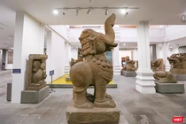 Hiện vật tượng Gajasimha (Voi - Sư tử) đang được lưu giữ tại Bảo tàng Điêu khắc Chăm Đà Nẵng vừa được công nhận là Bảo vật Quốc gia.