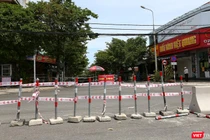 Một khu vực phong toả y tế tại phường An Hải Bắc, quận Sơn Trà, TP Đà Nẵng