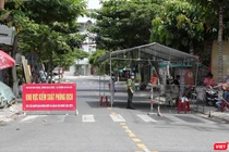 Chốt kiểm soát phòng dịch trên địa bàn phường An Hải Bắc