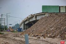 Một góc tuyến đường vành đai phía Tây TP Đà Nẵng đang thi công dở dang