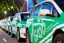 Taxi công nghệ GrabCar (ảnh Xuân Lan)