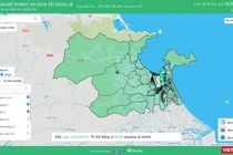 Bản đồ dịch phòng dịch COVID-19 TP Đà Nẵng chuyển trạng thái hoàn toàn xanh