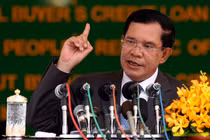 Ông Hunsen (ảnh The Cambodia Daily)
