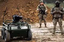 Xe Robot chiến đấu của quân đội Ukraine. Ảnh: Bjnews.