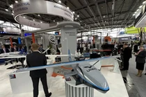 Mô hình máy bay không người lái lưỡng cư Meridian trưng bày tại Triển lãm Innoprom-2025. Ảnh: Topwar.