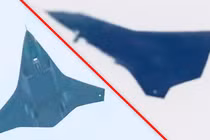 Những hình ảnh được tiết lộ cho thấy dường như chiếc tiêm kích thế hệ 6 của Công ty máy bay Tây An là một chiếc UAV. Ảnh: Thewarzone.