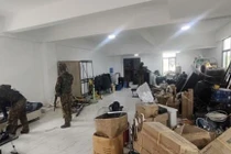 Quân đội Myanmar chiếm giữ và lục soát "KK Park". Ảnh: Singtao.