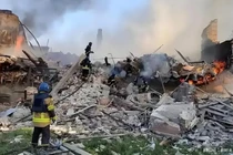 Một phần hiện trường đổ nát sau vụ tấn công (Ảnh: NetEasy)