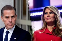 Bà Melania Trump (phải) đe dọa kiện đòi Hunter Biden bồi thường 1 tỷ USD. Ảnh: Gazetaexpress.