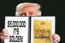 Chương trình "thẻ vàng Visa" của ông Trump đang thu hút sự quan tâm của người giàu nhiều nước. Ảnh: 6park.
