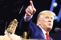 Tổng thống Trump đề xuất Kế hoạch phòng thủ tên lửa Golden Dome nhiều tham vọng nhưng gặp phải nhiều thách thức. Ảnh: Xinhua.